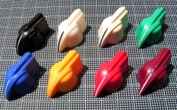 【ノブ】6.35mm（インチタイプ）チキンヘッド：レイズド　トップ