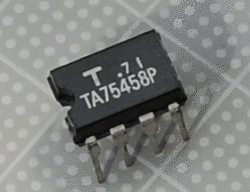 【オペアンプ】TA-75458P：東芝