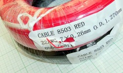 【ワイヤー・ケーブル】TRANSMIT Sounds特注　03：赤（RED）　黒（BLACK)