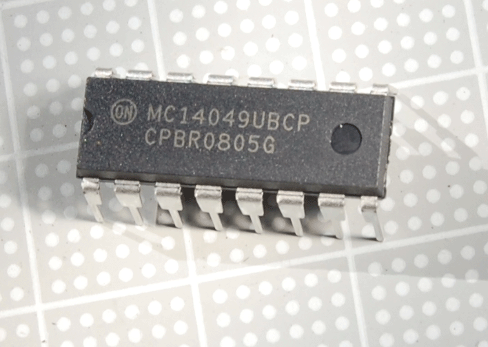 【オペアンプ】MC14049UBCP：ON Semiconductor