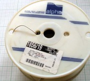【ワイヤー・ケーブル】ALPHA　WIRE COMPANY　1856/19：WHITE　20AWG　煉線