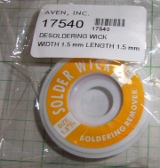 【ハンダ除去ウィック】AVAN　DESOLDERING WICK 1.5MM 11G