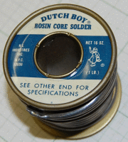 【DUTCH BOY】ヴィンテージROSIN CORE　SOLDER 20cm単位切り売り