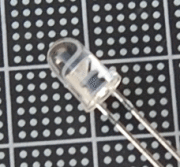 【発光ダイオード】5mm：超高輝度LCD　WATER CLEAR TYPE/赤・黄・青・白・オレンジ