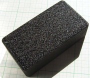 【アルミニウムダイキャスト】NB(No BRAND)：エフェクターサイズ(ブラックレザートーン塗装:チジミ)