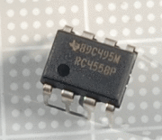 【オペアンプ】RC4558P：texasinstruments