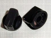 【ノブ】6.35mm（インチタイプ）スタンダード　タイプ：リアルブラック