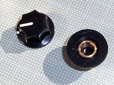 【ノブ】MSTYLE：6.35mm（インチタイプ)　黒 【10個1セット】