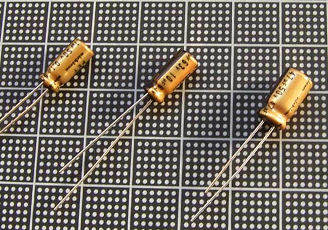 【電解コンデンサ】ニチコン　ＦG(Fine Gold)シリーズ　0.1μ～（50V）