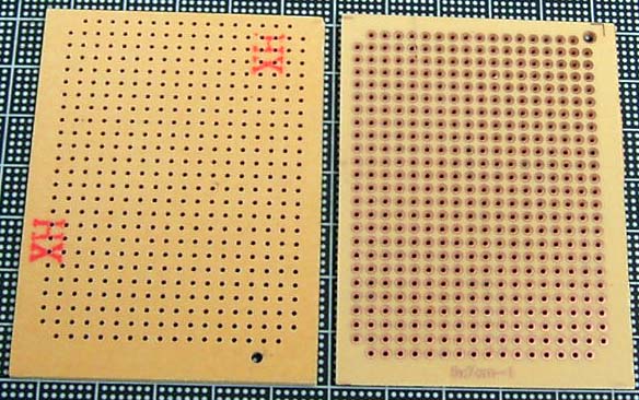 【基板】50mm×70mm 紙エポキシ基板 0.1インチ