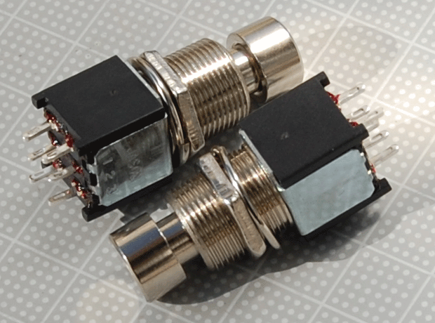 【フットスイッチ】N.B/6PIN　FOOT　SWITCH（DPDT):SMALL(DPDT)