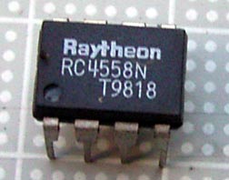 【オペアンプ】RC4558N：Raytheon社製