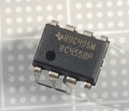 【オペアンプ】RC4558P：texasinstruments