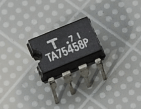 【オペアンプ】TA-75458P：東芝