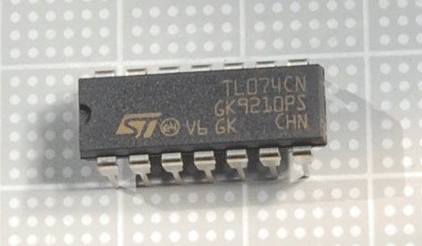【オペアンプ】TＬ074ＣN：STM