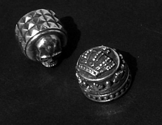 【ノブ】トランスミット・オリジナル/インチタイプ（6.35mm)：TRANS;mission　skull/crown
