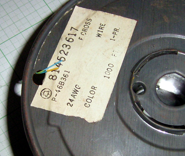 【ワイヤー・ケーブル】WE（Western Electric）：24AWG単線2本組み