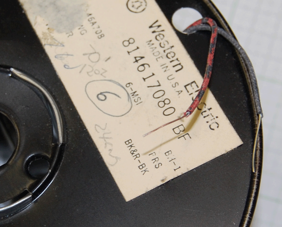 【ワイヤー・ケーブル】WE（Western Electric）：24AWG単線2本組み