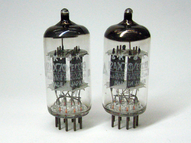 真空管　松下電器　12AX7  4本 Yahoo!オークション -「12ax7 (松下 ナショナル)」の落札相場