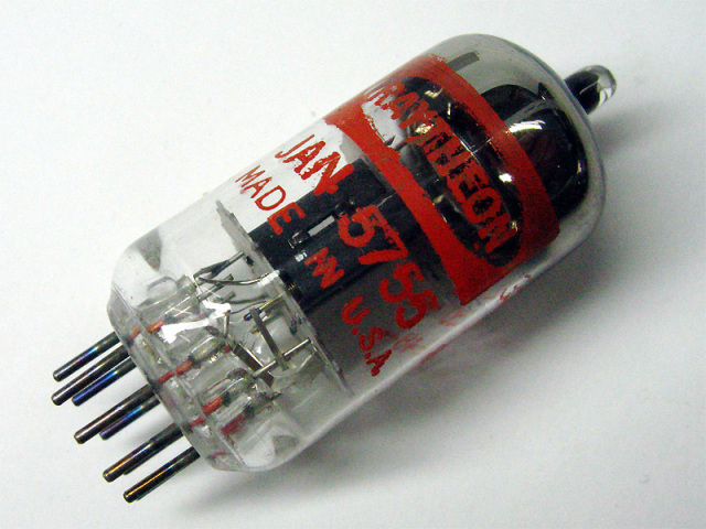 新品未使用JAN-CRP-5755 真空管 M-850 Raytheon JAN 5755 TubeWorks