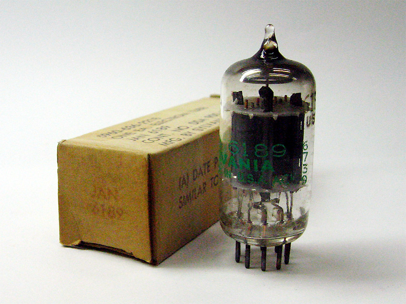 SYLVANIA JAN-6189/12AU7WA 真空管 4本セット Sylvania JAN 6189/12AU7 TubeWorks