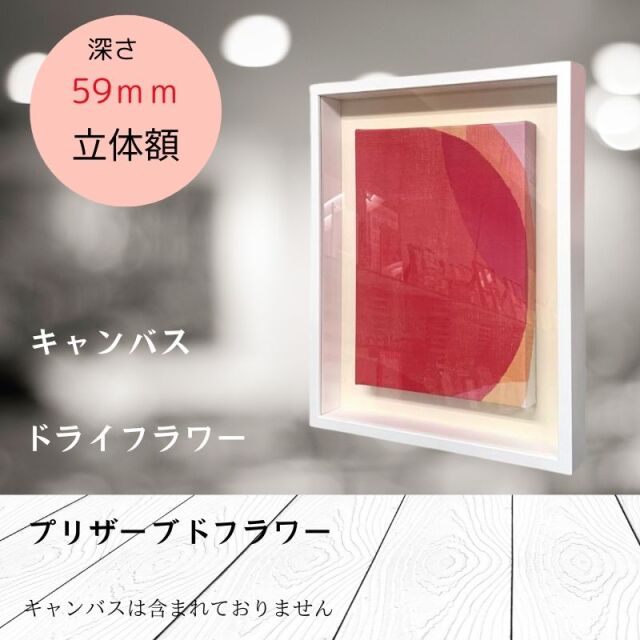 額縁 立体額 ボックスフレーム 高さ70mm 深さ59mm キャンバス 10号   ボックスフレーム  絵画 ウェルカムボード/額縁/ポスターパネル/ウェルカムボード 額縁/ブライダル フレーム/ウェルカム用額 立体額/ウェルカムボード 手作り/シャドーボックス