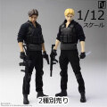 【Mirrfig】1/12 Lean Man Body Deluxe Version ミリタリー ブラック ソルジャー 兵士 1/12スケールアクションフィギュア