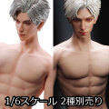【Mojoy】MJ-DD01H / MJ-DD02H スリム 1/6スケール シームレス男性ボディ デッサン人形 (眼球可動男性ヘッド&スタンド付属)