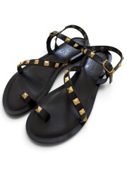 【CORSO ROMA9】スタッズデザインミュール(made in Italy)