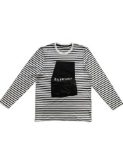 【BLACK SCORE】ロングスリーブボーダーCRUSHロゴカットソー(Designed in LONDON)