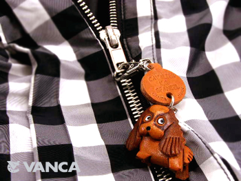 vanca�ܳ����������ۥ�������ɥ��ǥ������󡡥쥶���ɥå���handmade leather dog keychain