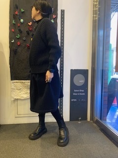 HACHE:ニットボンディングスカート