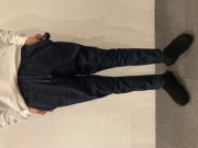 TRAVAIL MANUEL：ストレッチデニムペグパンツ