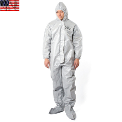 ★カートで割引対象品★新品 米軍使用 Dupont Tychem CPF2 ケミカルスーツ（防護服） 米軍放出品【T】