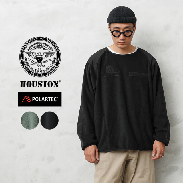 週末お値下げ♪Danton ポーラテック フリースプルオーバー ブラック 38 HOUSTON ヒューストン 22147 POLARTEC GEN3 FLEECE PULLOVER