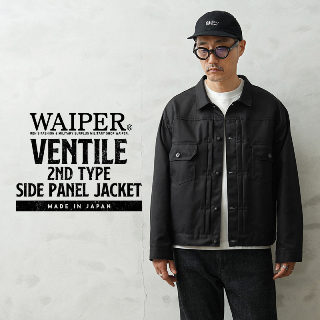 【即日出荷対応】WAIPER.inc VENTILE ベンタイル 2nd TYPE SIDE PANEL ジャケット ネオバボタン 日本製【キャンペーン対象外】【T】
