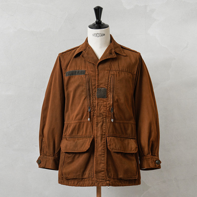 実物 USED フランス軍 M-64 ジャケット BROWN染め
