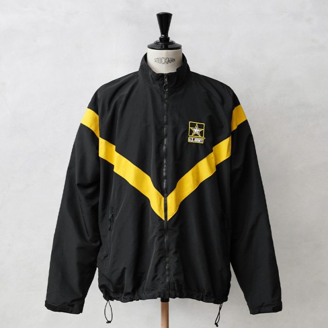 実物 USED 米軍 U.S.ARMY BLACK APFU トレーニングジャケット【キャンペーン対象外】【I】ミリタリー