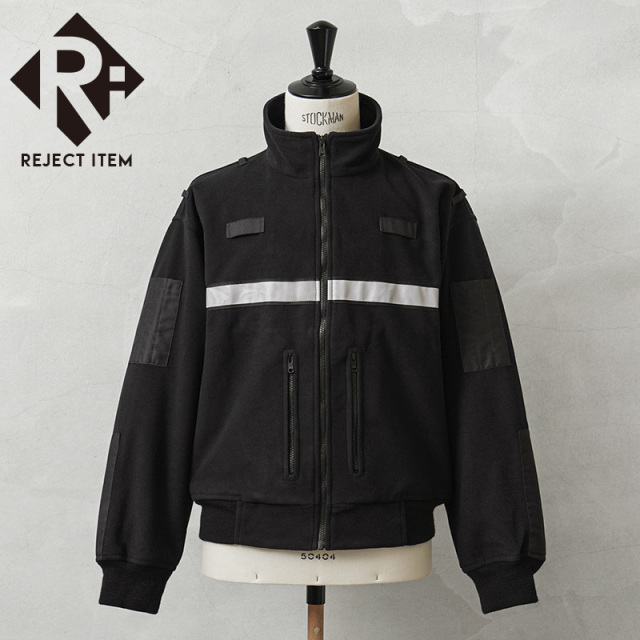 実物　イギリス軍　スタンドカラー　フリースJK 実物 USED イギリス警察 WINDPROOF POLICE フリースジャケット