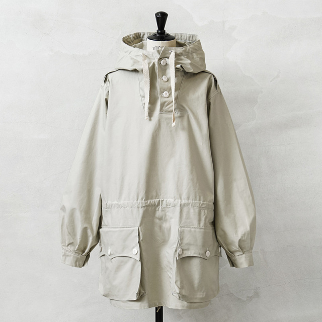 実物 新品 デッドストック スウェーデン軍 M-39 コットン アノラック スノーカモパーカー 3ボタン&ウエストコード【キャンペーン対象外】【I】ミリタリー