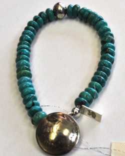 QUA-TSI [�����] TURQUOISE MOUNTAIN ROUNDELS BRACELET