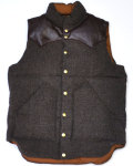 ��30%OFF!!�� Rocky Mountain FeatherBed (���å����ޥ���ƥ�ե������٥å�) DOWN VEST/TWEED HBT