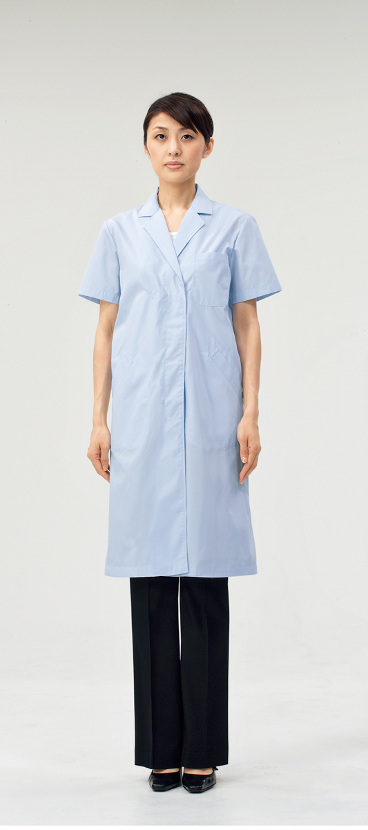 【モンブラン】51-004【ドクターコート（レディス）・半袖白衣・診察衣】