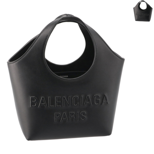 バレンシアガ BALENCIAGA トートバッグ XS MARY KATE ロゴ エンボス ミニトート ハンドバッグ 747036 2AAID  【2023AW SALE】