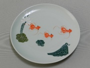 【バッチャン焼】金魚の大きなお皿