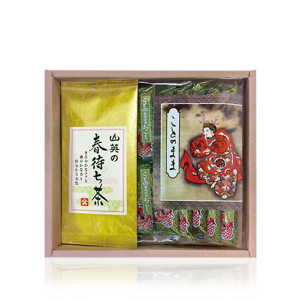 春待ちセット 春待ち茶 80g平袋／ことのままおこし １２枚入