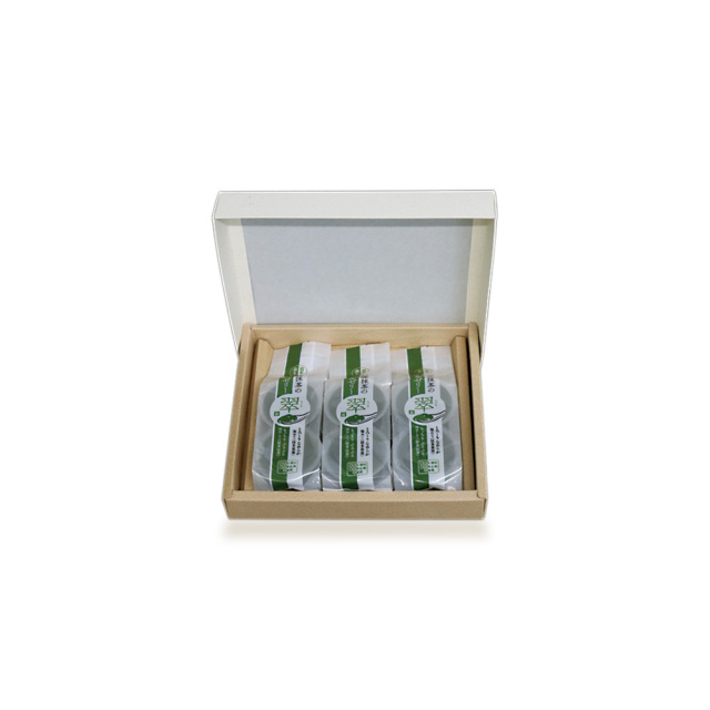 国産抹茶の本葛ゼリー〈翠〉(みどり)ギフト（6個入り）90g×2個i入×３袋