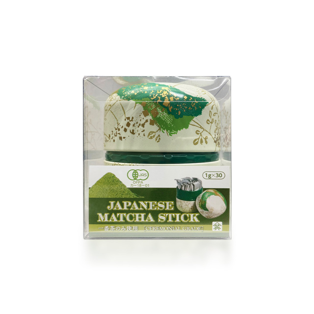 有機抹茶スティック 1g×30g / 缶・箱入り