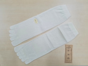 ウール5本指靴下 生成