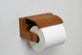 木のトイレットペーパーホルダーA ブラックチェリー画像01